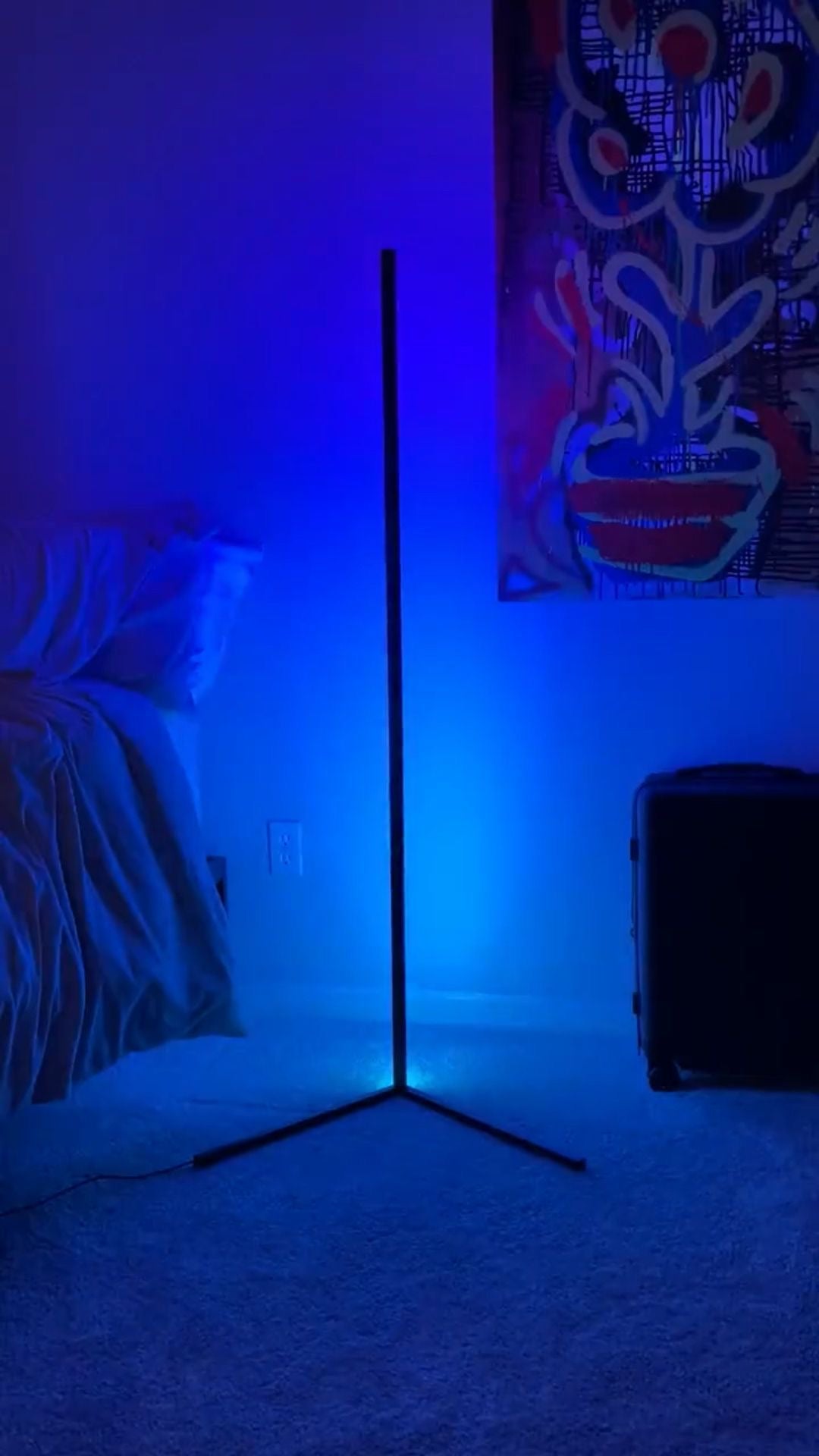 🌈 Lampe LED d’Ambiance RGB sur Pied