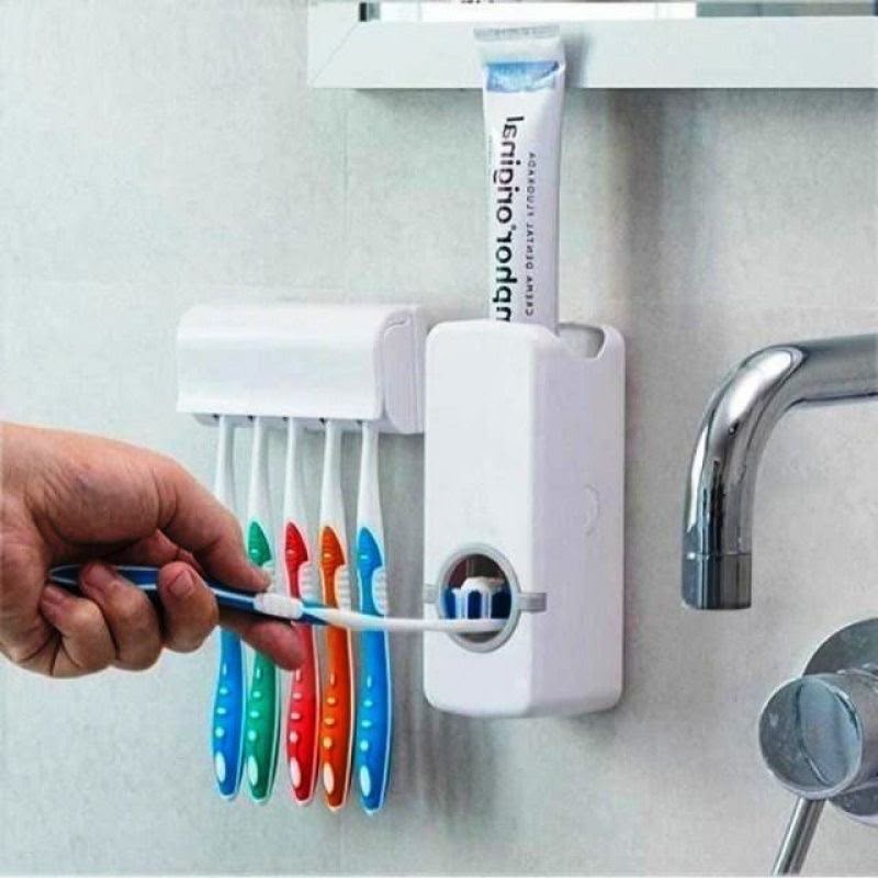 🦷 Distributeur de Dentifrice & Porte-Brosses