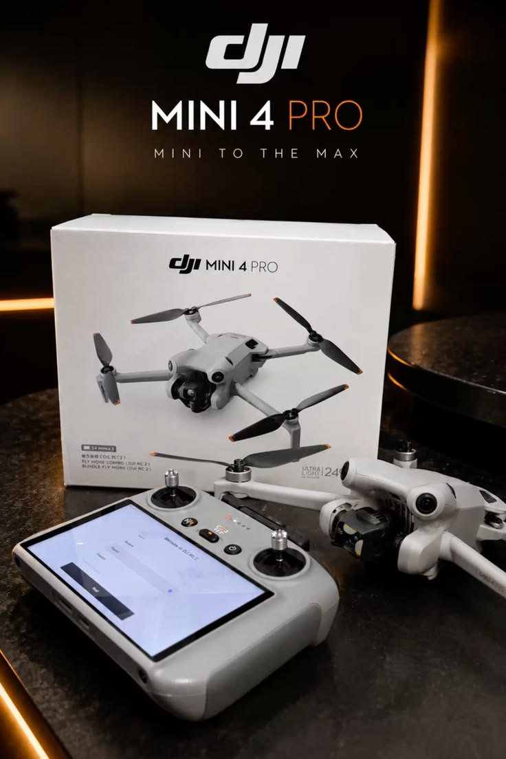 DJI Mini 4 Pro – Drone Premium 4K HDR avec Télécommande à Écran Intégré